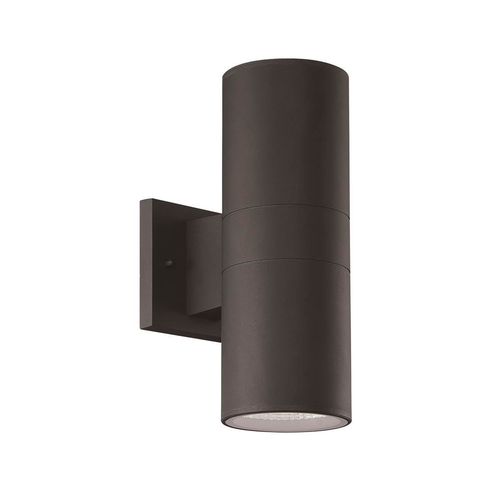 Craftmade Pillar 1 Light Up/down Outdoor Led Wall Lantern In Textured Black
