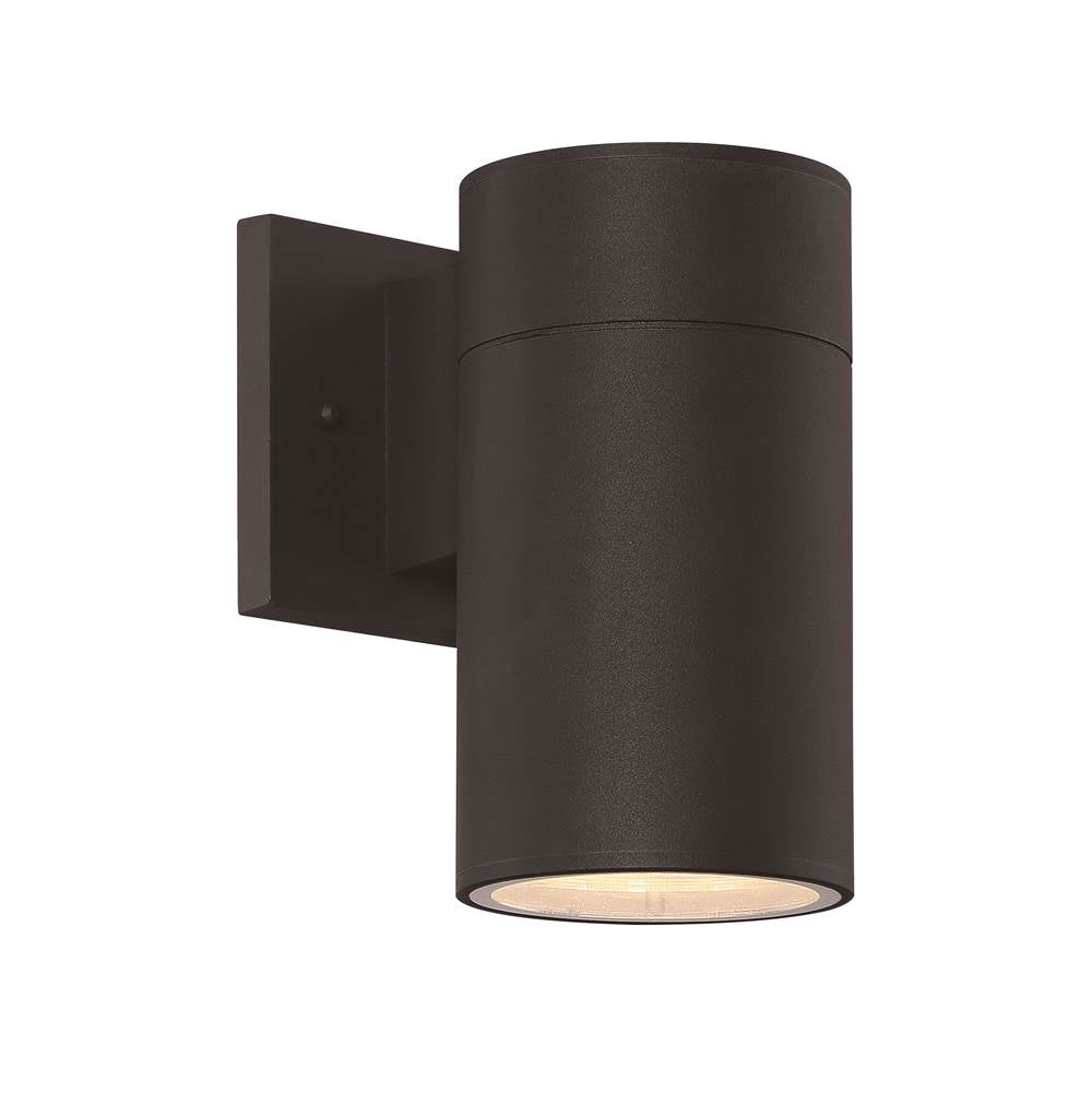 Craftmade ZA2124-TB-LED Textured Black Pillar 1 Light Outdoor Led Wall Lantern In Textured Black Image 1