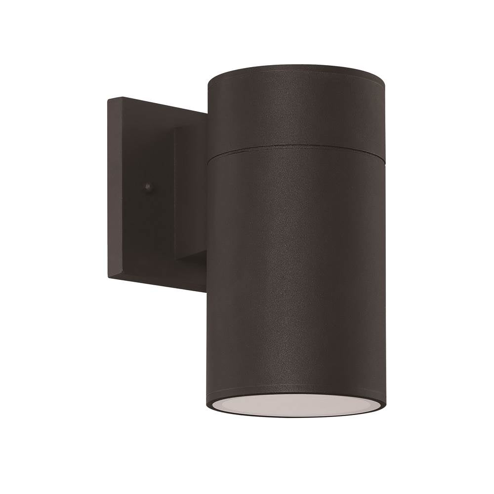 Craftmade Pillar 1 Light Outdoor Led Wall Lantern In Textured Black