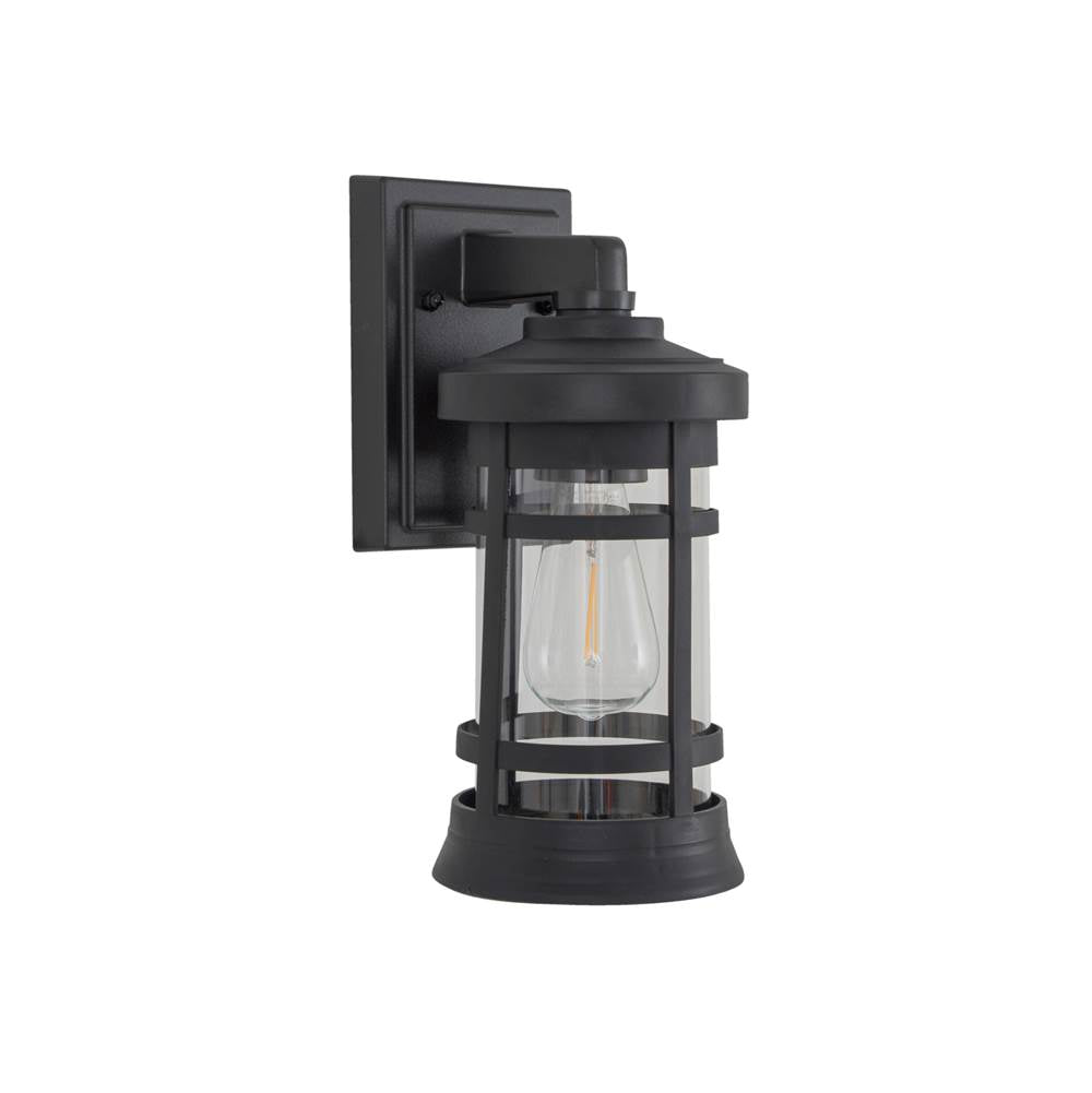 Craftmade Resilience 1 Light Small Outdoor Wall Lantern In Bronze, Clear Lens