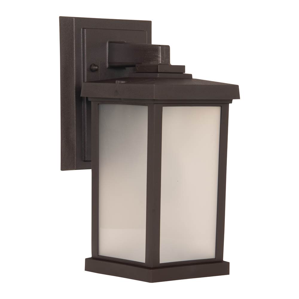 Craftmade Resilience 1 Light Small Outdoor Wall Lantern In Bronze