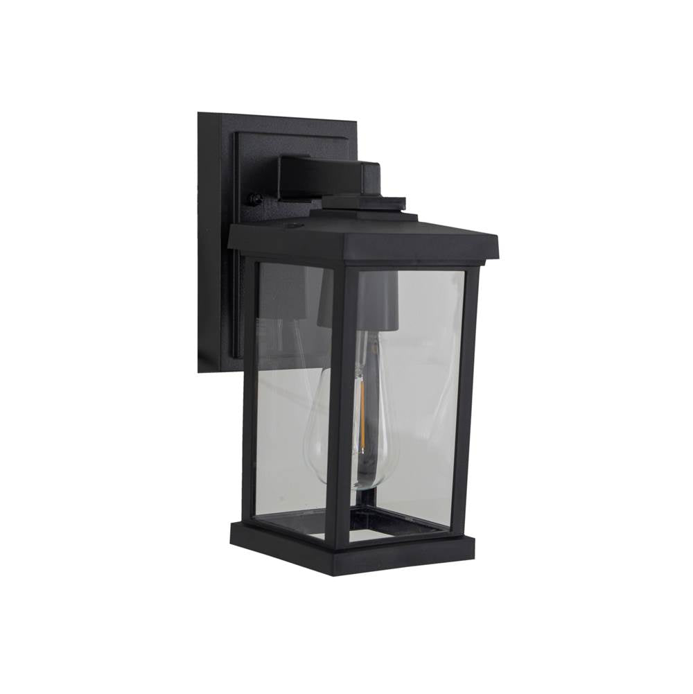 Craftmade Resilience 1 Light Small Outdoor Wall Lantern In Bronze, Clear Lens