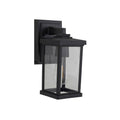 Craftmade Resilience 1 Light Small Outdoor Wall Lantern In Bronze, Clear Lens