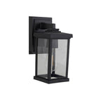 Craftmade Resilience 1 Light Small Outdoor Wall Lantern In Bronze, Clear Lens