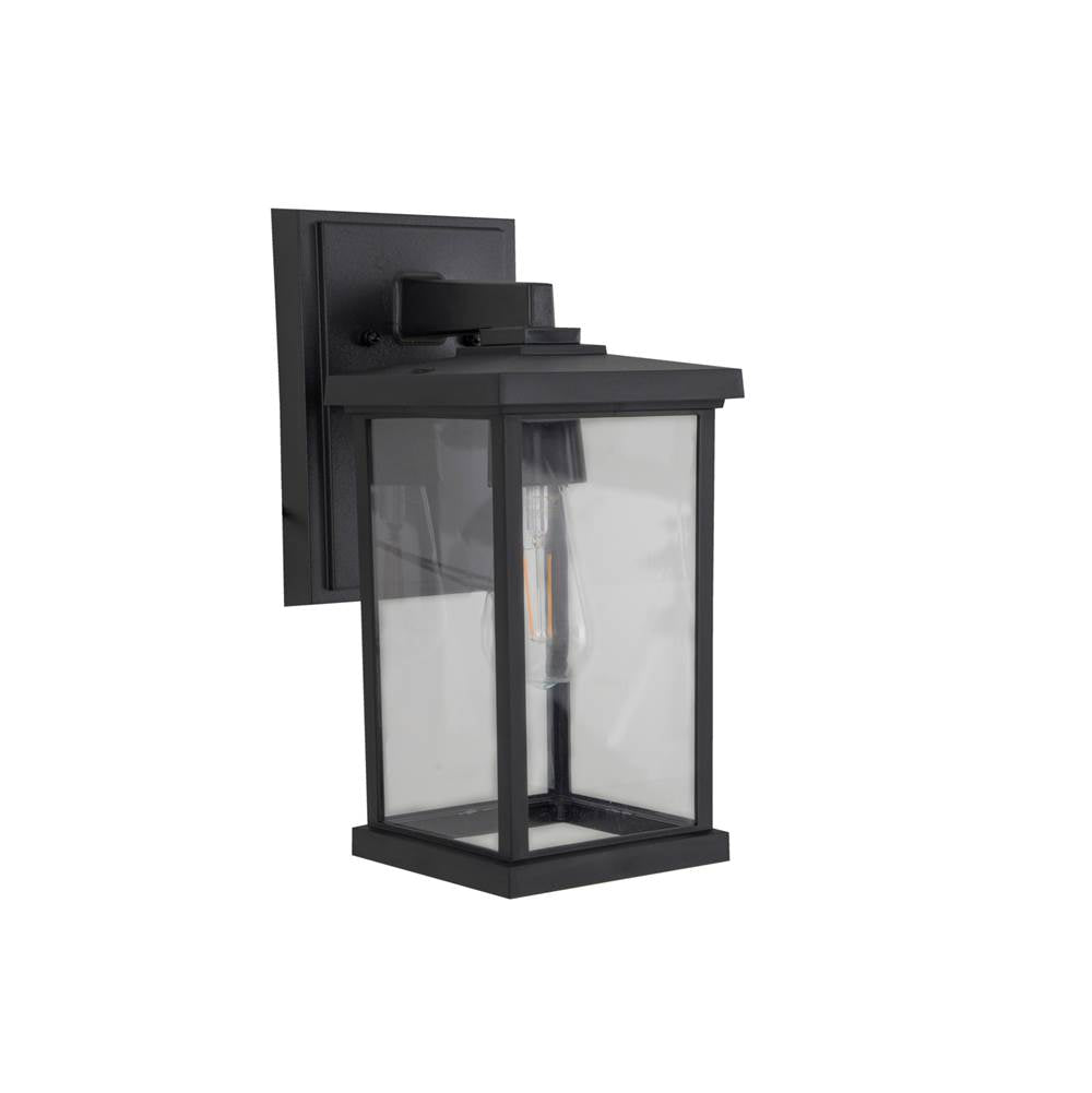 Craftmade Resilience 1 Light Medium Outdoor Wall Lantern In Bronze, Clear Lens