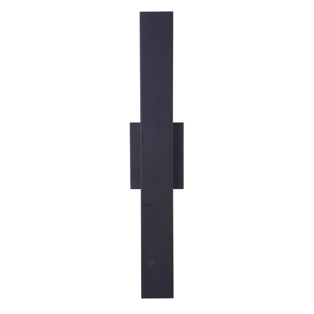 Craftmade Rens 1 Light Large Outdoor Led Wall Lantern In Midnight