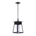 Craftmade Becca 1 Light Large Outdoor Pendant In Textured Black