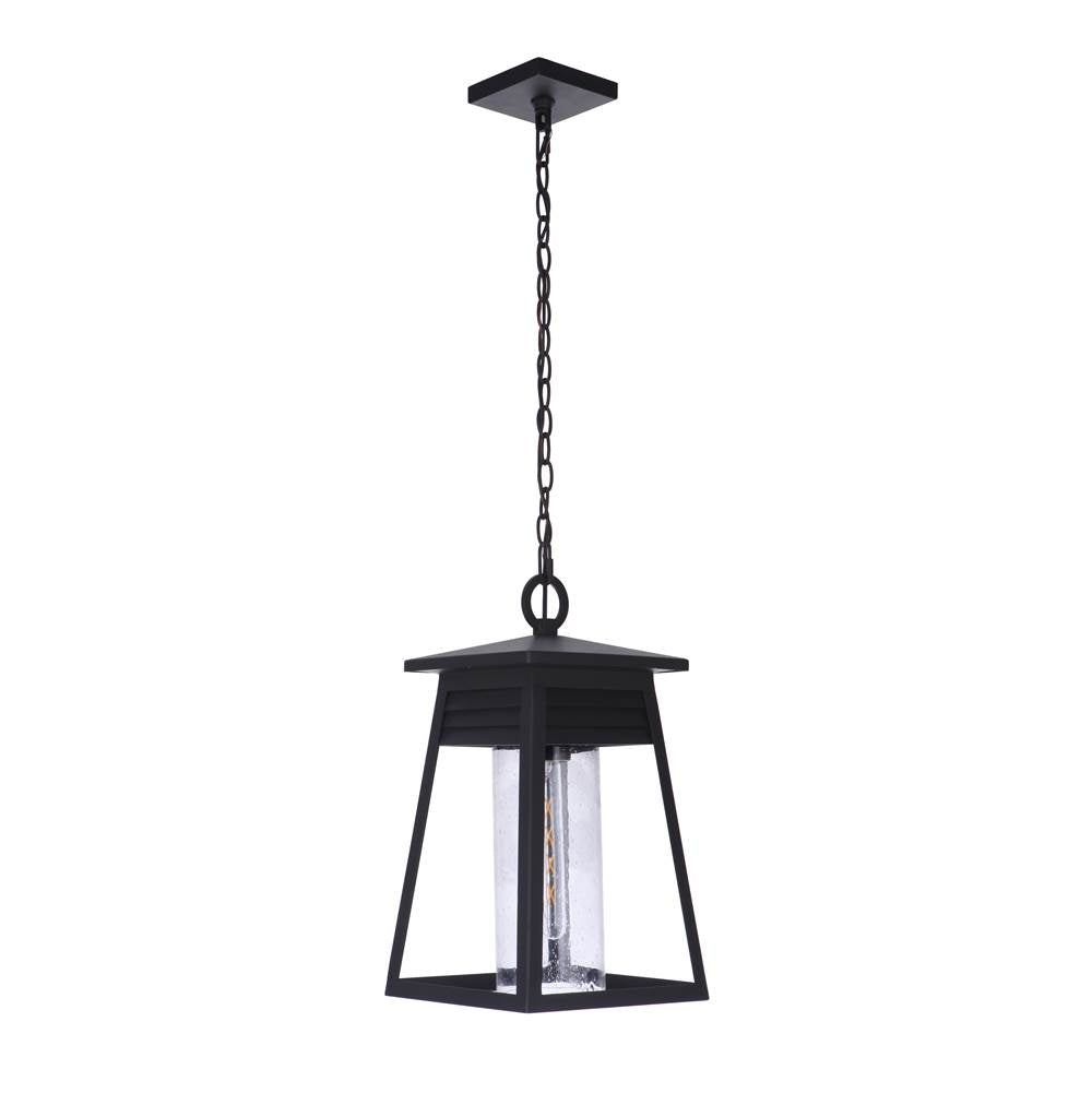 Craftmade Becca 1 Light Large Outdoor Pendant In Textured Black