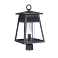 Craftmade Becca 1 Light Large Outdoor Post Mount In Texture Black