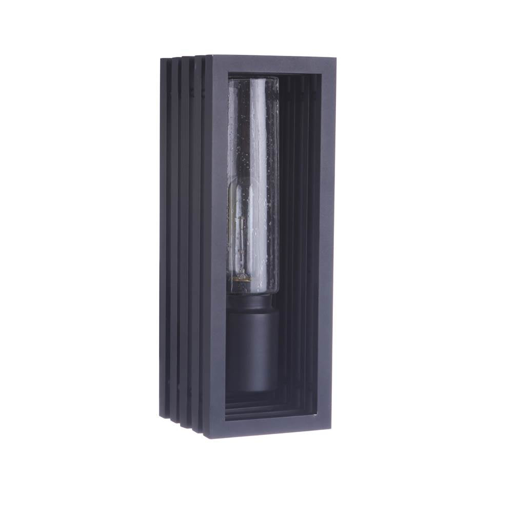 Craftmade Carmel 1 Light Small Outdoor Wall Lantern In Textured Black