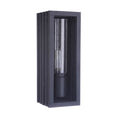 Craftmade Carmel 1 Light Medium Outdoor Wall Lantern In Textured Black