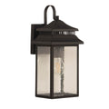 Craftmade ZA3104-DBG Dark Bronze Gilded Crossbend 1 Light Small Outdoor Wall Lantern In Dark Bronze Gilded Image 1