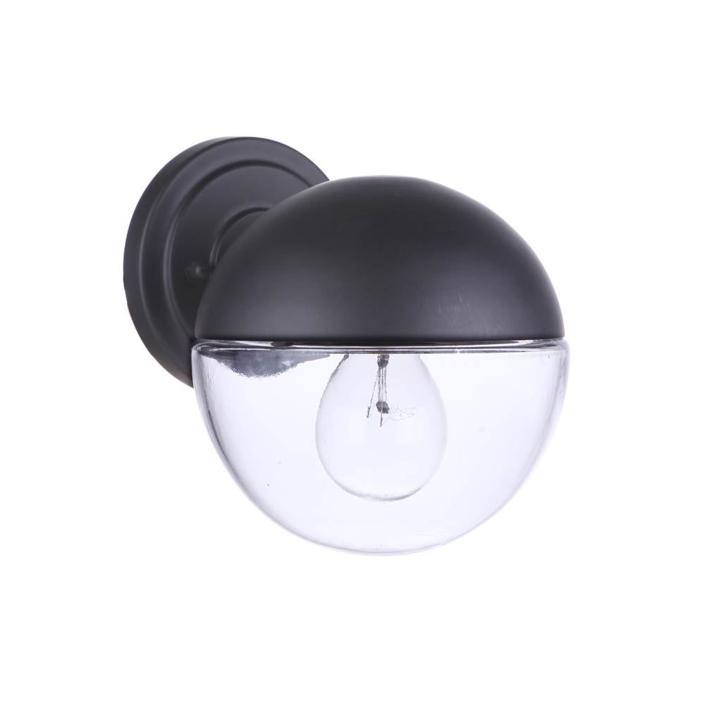 Craftmade ZA3404-MN Midnight Evie 1 Light Small Outdoor Wall Lantern In Midnight Image 1