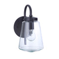 Craftmade ZA3804-MN Midnight Laclede 1 Light Small Outdoor Wall Lantern In Midnight Image 1