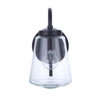 Craftmade ZA3804-MN Midnight Laclede 1 Light Small Outdoor Wall Lantern In Midnight Image 8