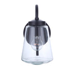Craftmade ZA3804-MN Midnight Laclede 1 Light Small Outdoor Wall Lantern In Midnight Image 7