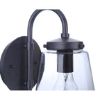 Craftmade ZA3804-MN Midnight Laclede 1 Light Small Outdoor Wall Lantern In Midnight Image 2