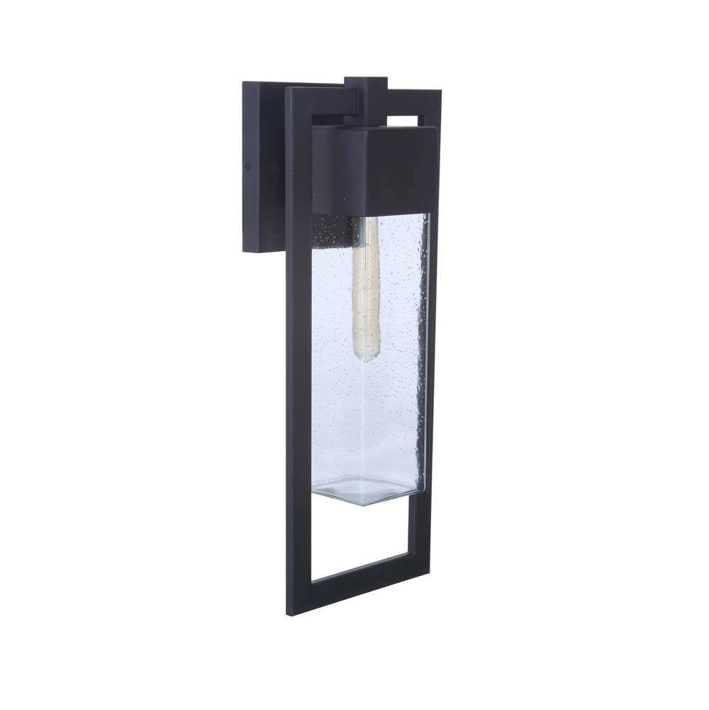 Craftmade ZA4004-MN Midnight Perimeter 1 Light Small Outdoor Wall Lantern In Midnight Image 1