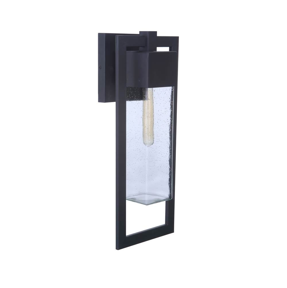 Craftmade Perimeter 1 Light Small Outdoor Wall Lantern In Midnight