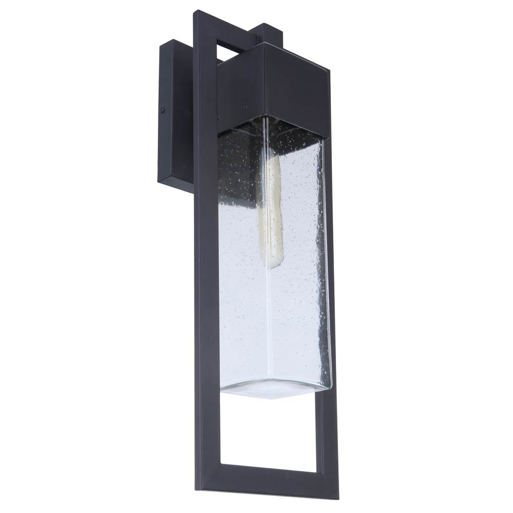 Craftmade ZA4004-MN Midnight Perimeter 1 Light Small Outdoor Wall Lantern In Midnight Image 3
