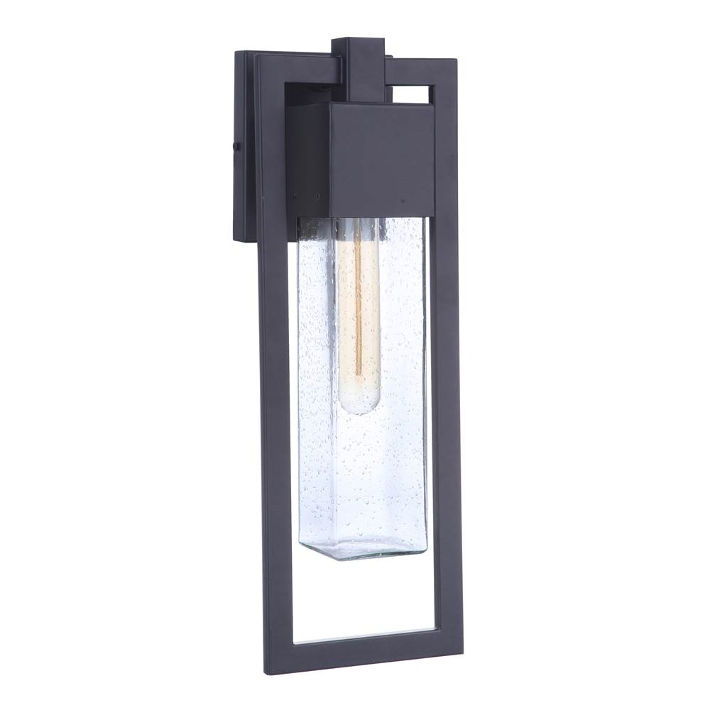 Craftmade Perimeter 1 Light Medium Outdoor Wall Lantern In Midnight