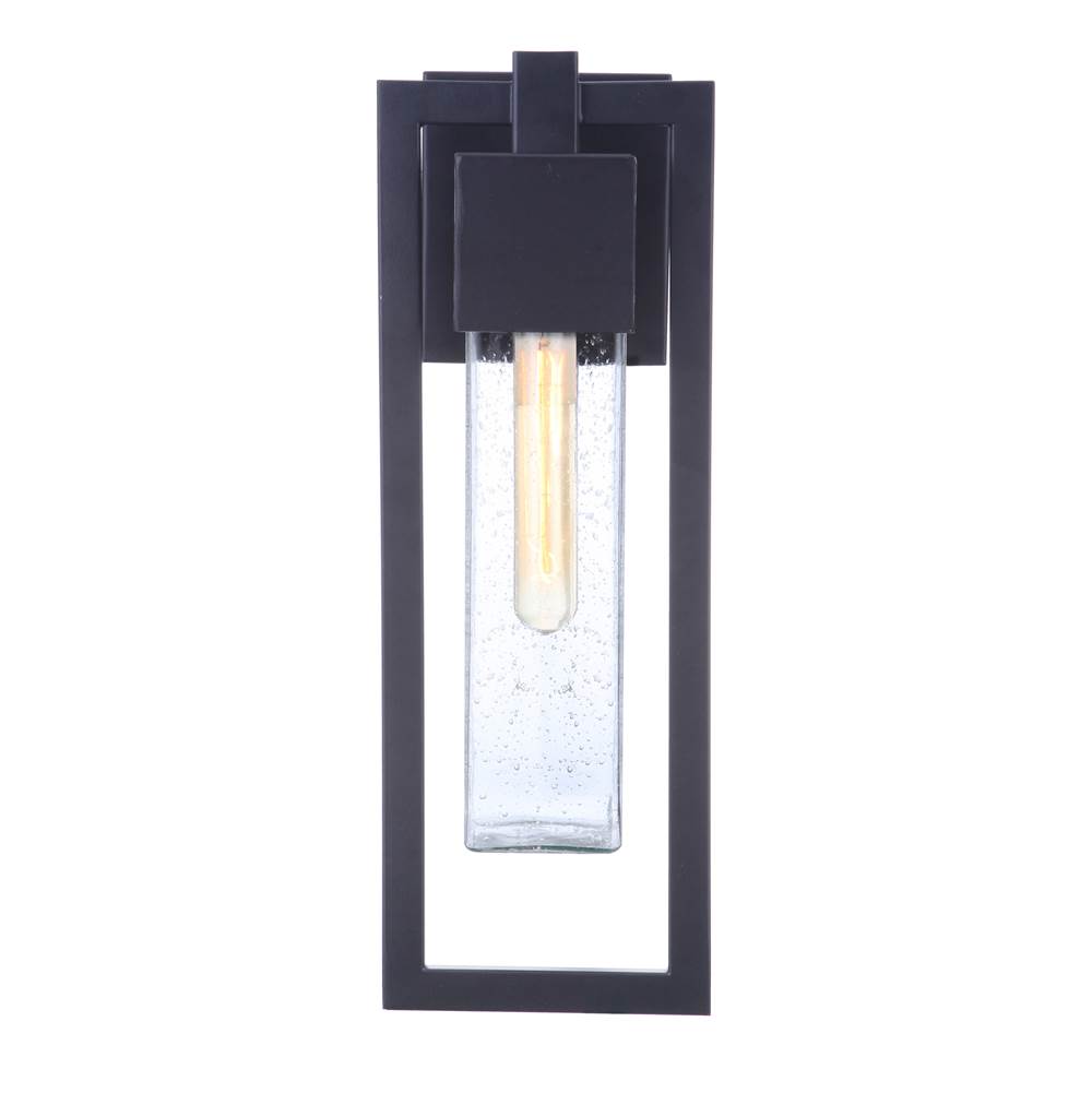 Craftmade ZA4014-MN Midnight Perimeter 1 Light Medium Outdoor Wall Lantern In Midnight Image 6
