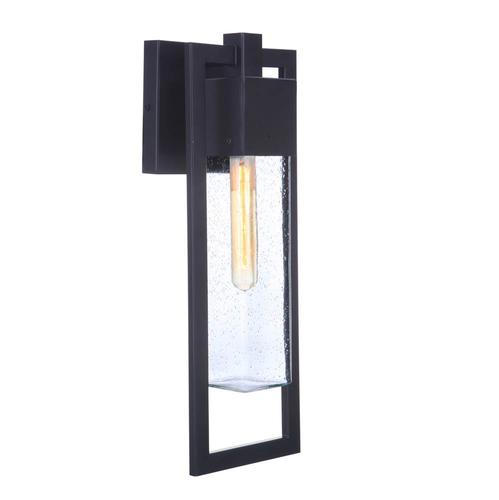 Craftmade ZA4014-MN Midnight Perimeter 1 Light Medium Outdoor Wall Lantern In Midnight Image 5