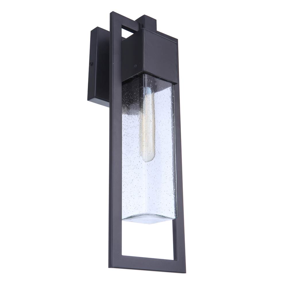 Craftmade ZA4014-MN Midnight Perimeter 1 Light Medium Outdoor Wall Lantern In Midnight Image 4