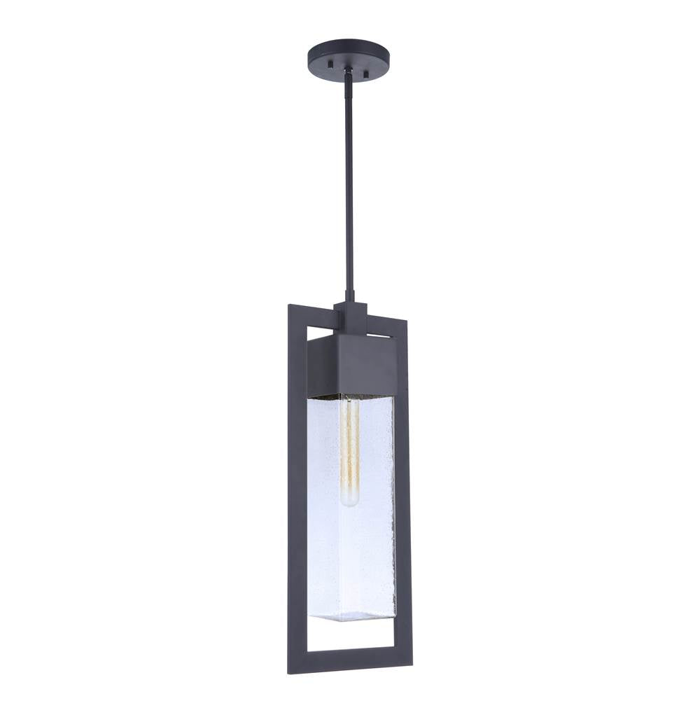 Craftmade ZA4021-MN Midnight Perimeter 1 Light Large Outdoor Pendant In Midnight Image 1