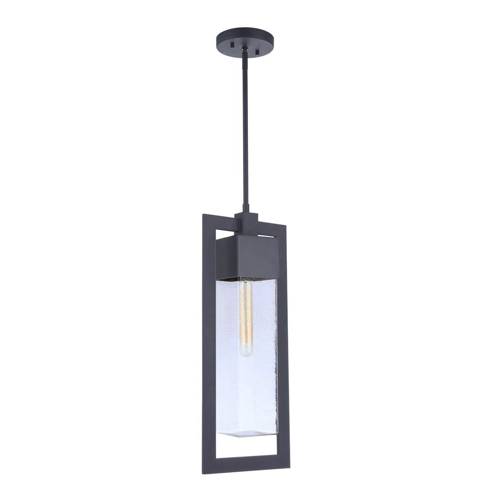 Craftmade Perimeter 1 Light Large Outdoor Pendant In Midnight