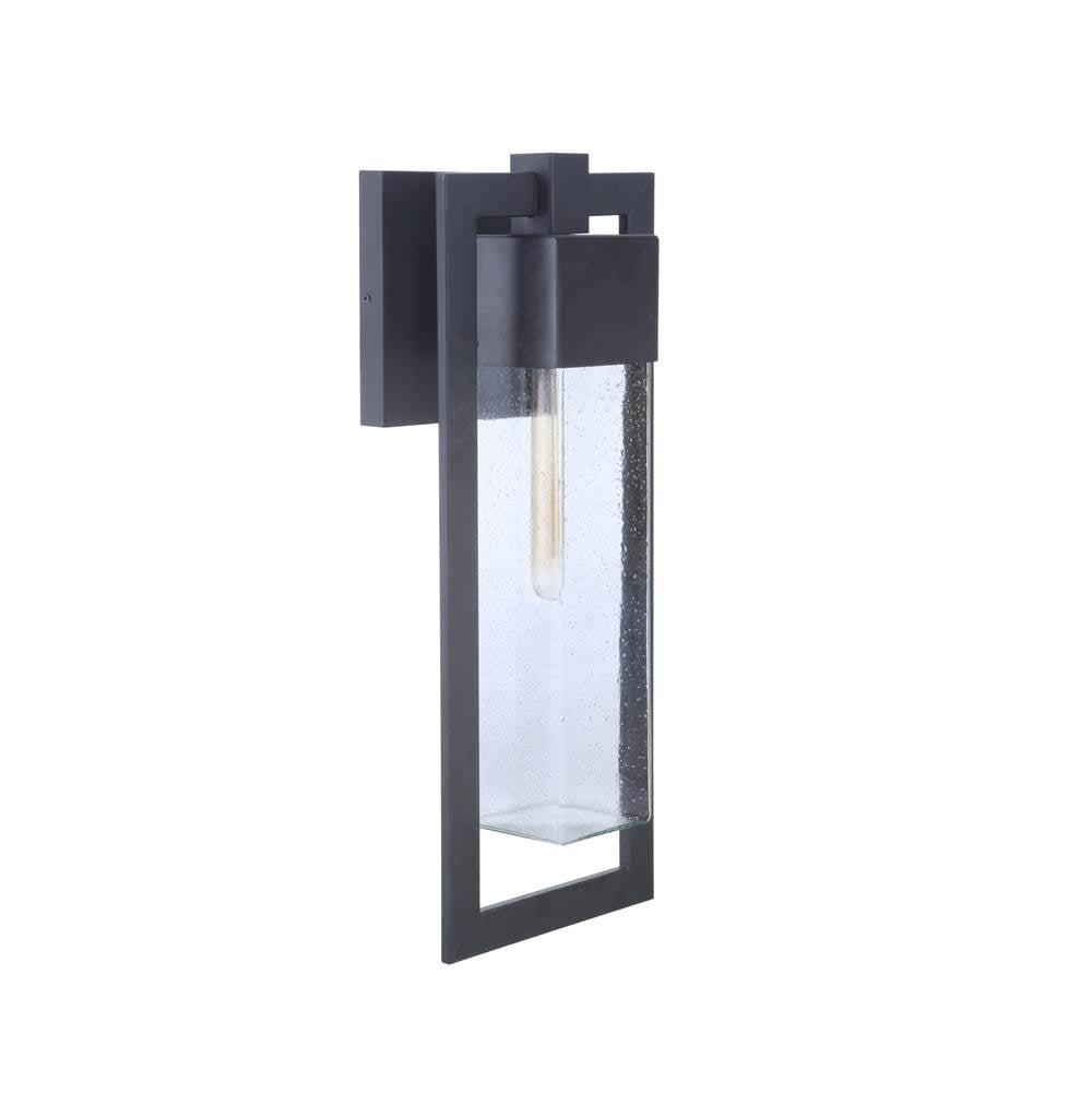 Craftmade Perimeter 1 Light Large Outdoor Wall Lantern In Midnight