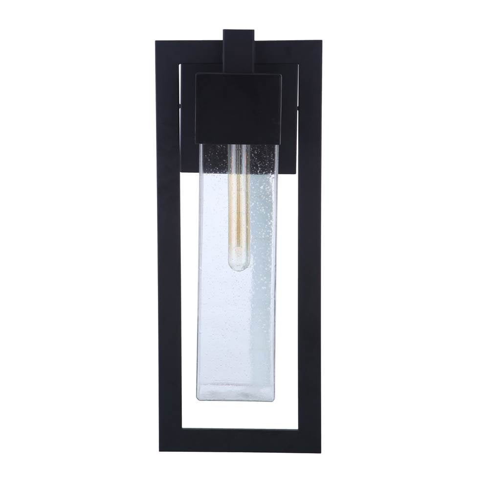 Craftmade ZA4024-MN Midnight Perimeter 1 Light Large Outdoor Wall Lantern In Midnight Image 6