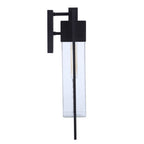 Craftmade ZA4024-MN Midnight Perimeter 1 Light Large Outdoor Wall Lantern In Midnight Image 5