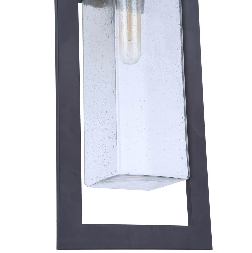 Craftmade ZA4024-MN Midnight Perimeter 1 Light Large Outdoor Wall Lantern In Midnight Image 3
