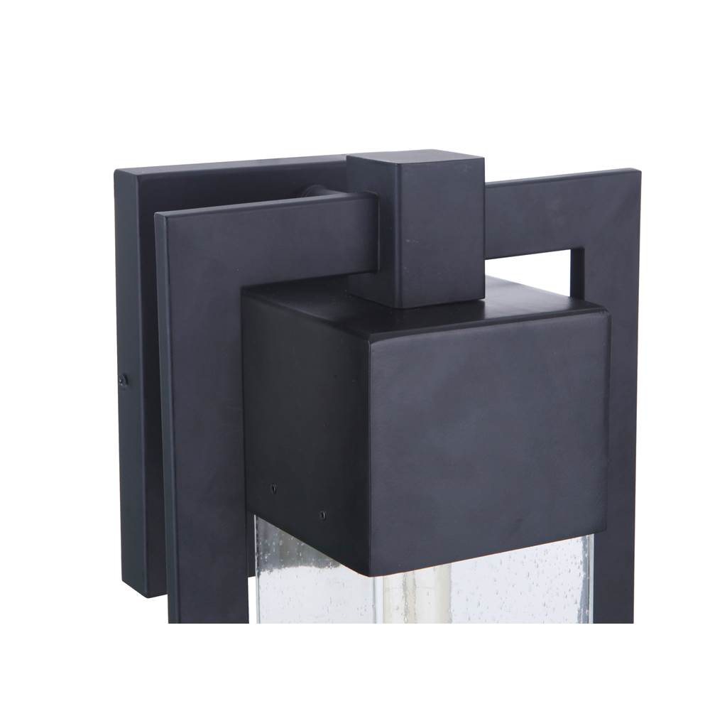 Craftmade ZA4024-MN Midnight Perimeter 1 Light Large Outdoor Wall Lantern In Midnight Image 2