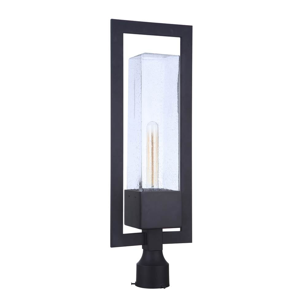 Craftmade ZA4025-MN Midnight Perimeter 1 Light Large Outdoor Post Mount In Midnight Image 1