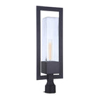 Craftmade Perimeter 1 Light Large Outdoor Post Mount In Midnight