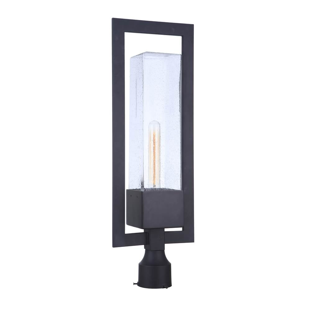 Craftmade Perimeter 1 Light Large Outdoor Post Mount In Midnight