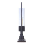 Craftmade ZA4025-MN Midnight Perimeter 1 Light Large Outdoor Post Mount In Midnight Image 4