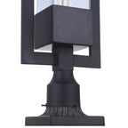 Craftmade ZA4025-MN Midnight Perimeter 1 Light Large Outdoor Post Mount In Midnight Image 2