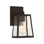 Craftmade Dunn 1 Light Small Outdoor Wall Lantern In Textured Black