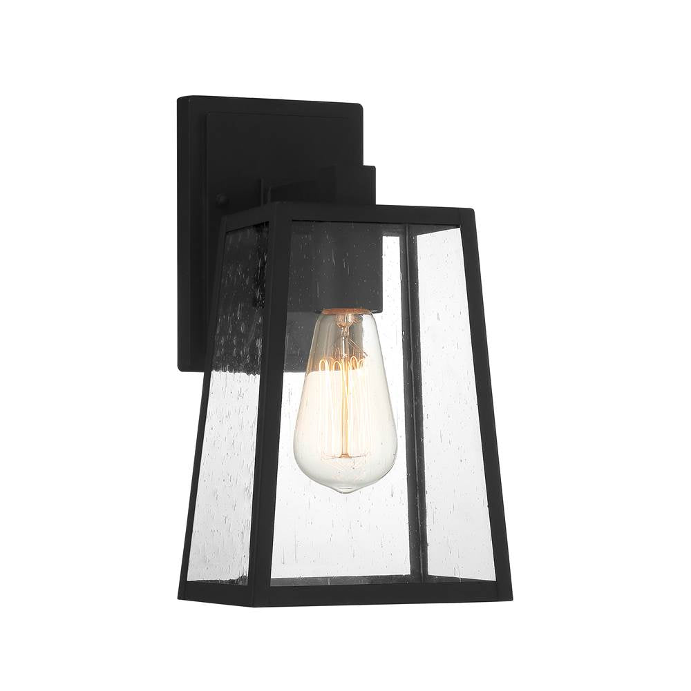 Craftmade Dunn 1 Light Medium Outdoor Wall Lantern In Textured Black