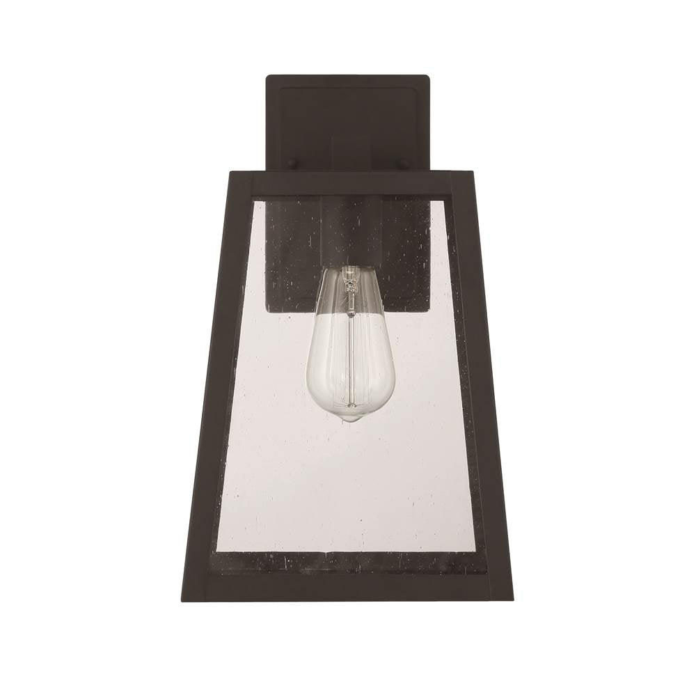 Craftmade Dunn 1 Light Large  Outdoor Wall Lantern In Textured Black