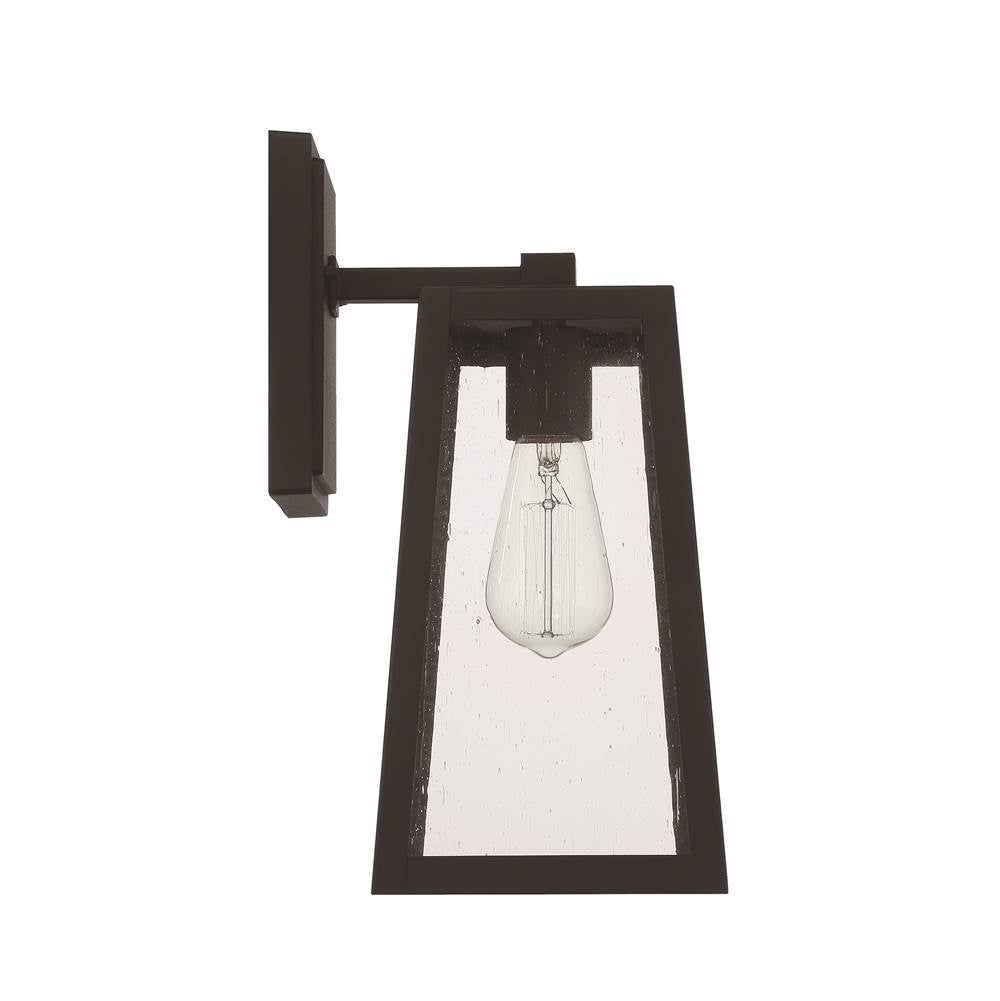 Craftmade ZA4324-TB Textured Black Dunn 1 Light Large  Outdoor Wall Lantern In Textured Black Image 2