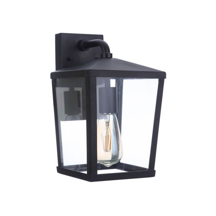 Craftmade Olsen 1 Light Small Outdoor Wall Lantern In Midnight