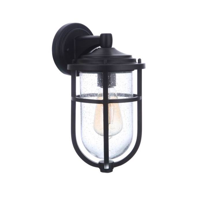 Craftmade Voyage 1 Light Small Outdoor Wall Lantern In Midnight