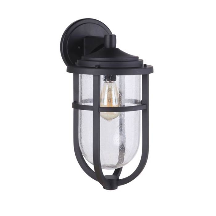 Craftmade Voyage 1 Light Large Outdoor Wall Lantern In Midnight