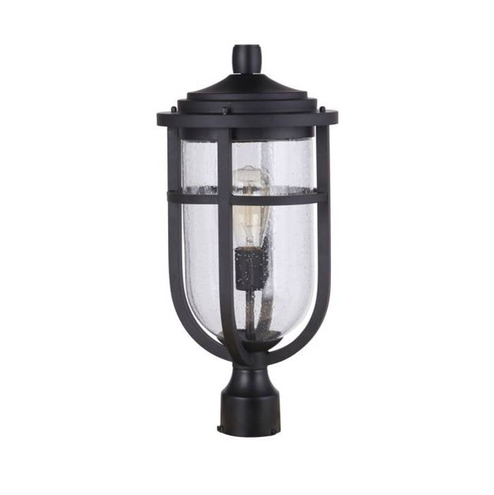 Craftmade Voyage 1 Light Outdoor Post Lantern In Midnight