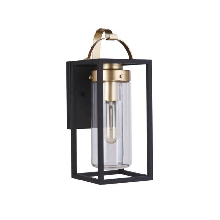 Craftmade Neo 1 Light Small Outdoor Wall Lantern In Midnight