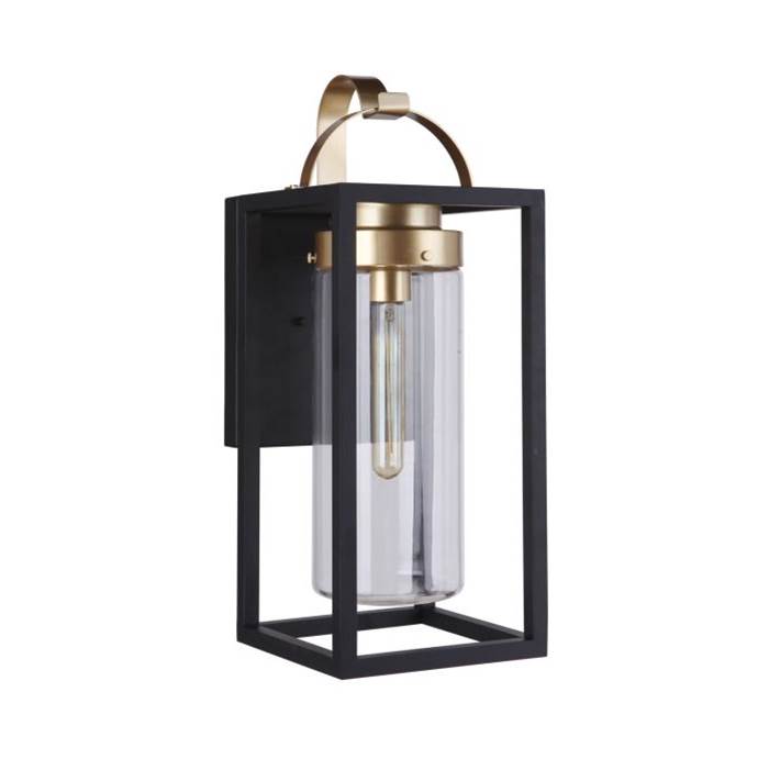Craftmade Neo 1 Light Medium Outdoor Wall Lantern In Midnight